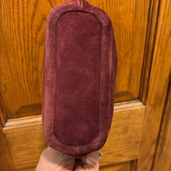 Coach Burgundy Suede Mini Soho Bucket Bag – Y2K Era RARE VINTAGE - Picture 8 of 10